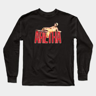 Aretha franklin///Retro for fans Long Sleeve T-Shirt